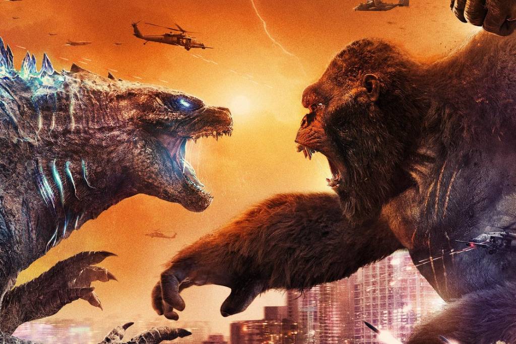 Análise | 'Godzilla vs. Kong' luta para atrair exércitos de fãs, mas é bem previsível