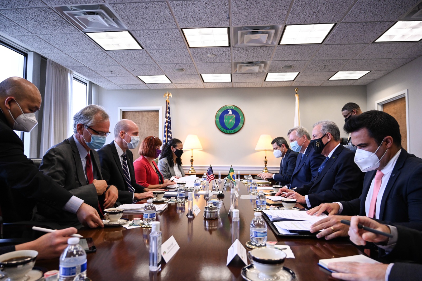 Reunião com autoridades americanas para discutir parcerias na área nuclear