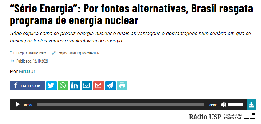 “Série Energia”: Por fontes alternativas, Brasil resgata programa de energia nuclear