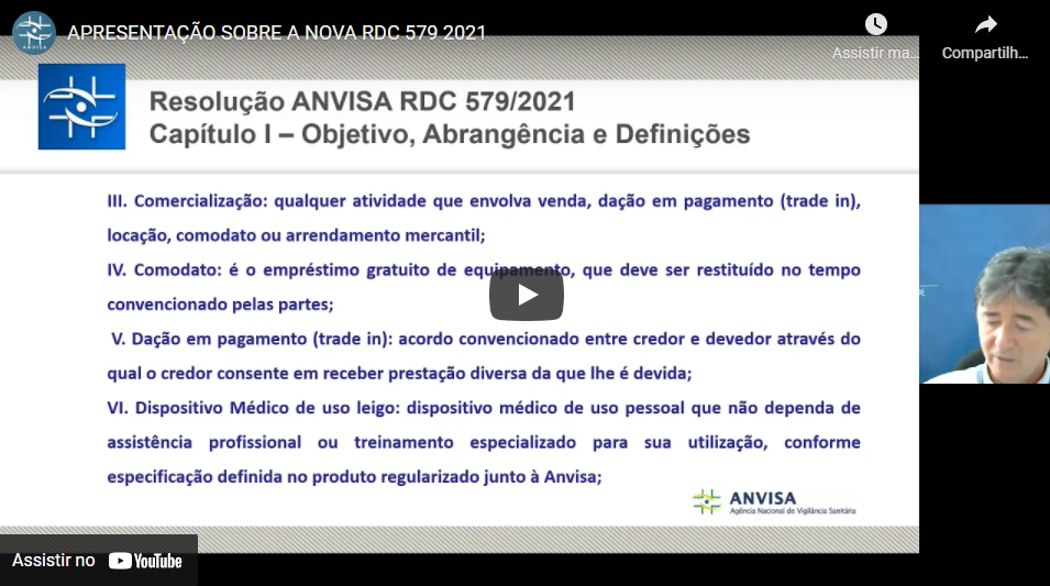 Anvisa lança vídeo com esclarecimentos sobre a RDC 579/2021