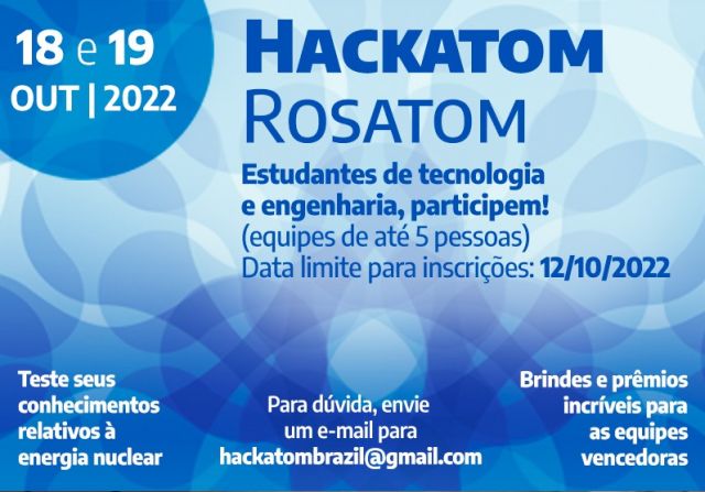 Abertas as inscrições para o Brasil HackAtom, competição científica para soluções na área nuclear